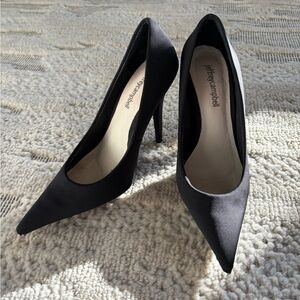 Jeffrey Campbell Sleek Black Pointy Toe Pumps Heels, Size 7